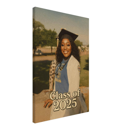Personalized Graduation Portrait – Canvas - Masterpiece Print