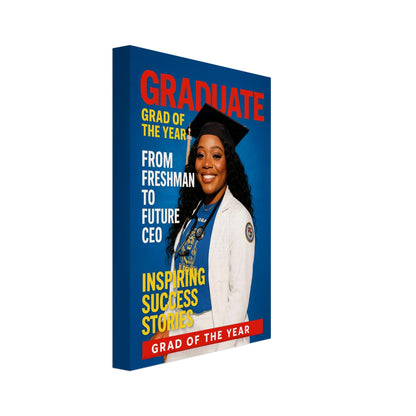 Personalized Graduation Portrait – Canvas - Masterpiece Print