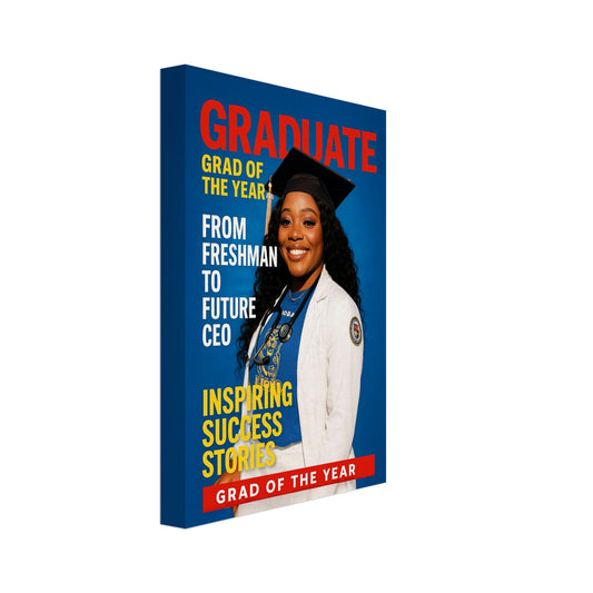 Personalized Graduation Portrait – Canvas - Masterpiece Print