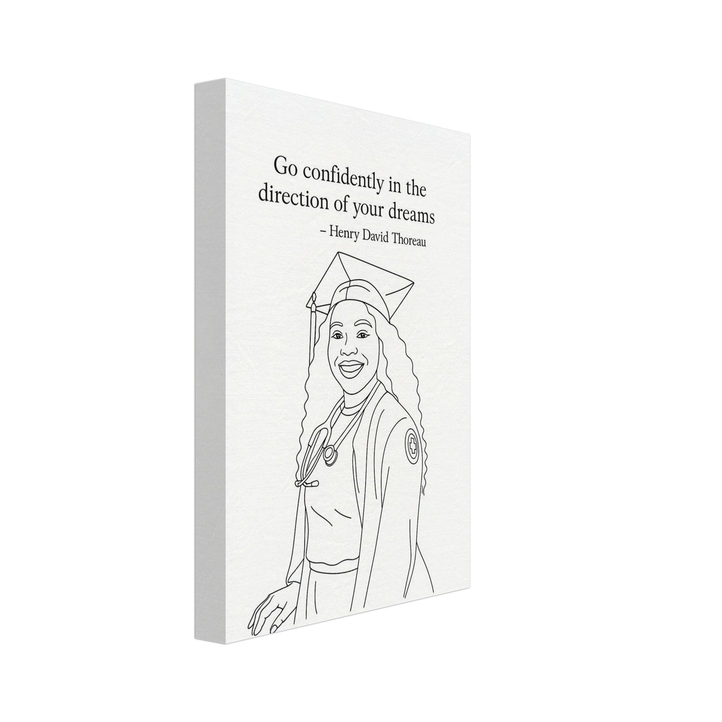 Personalized Graduation Portrait – Canvas - Masterpiece Print
