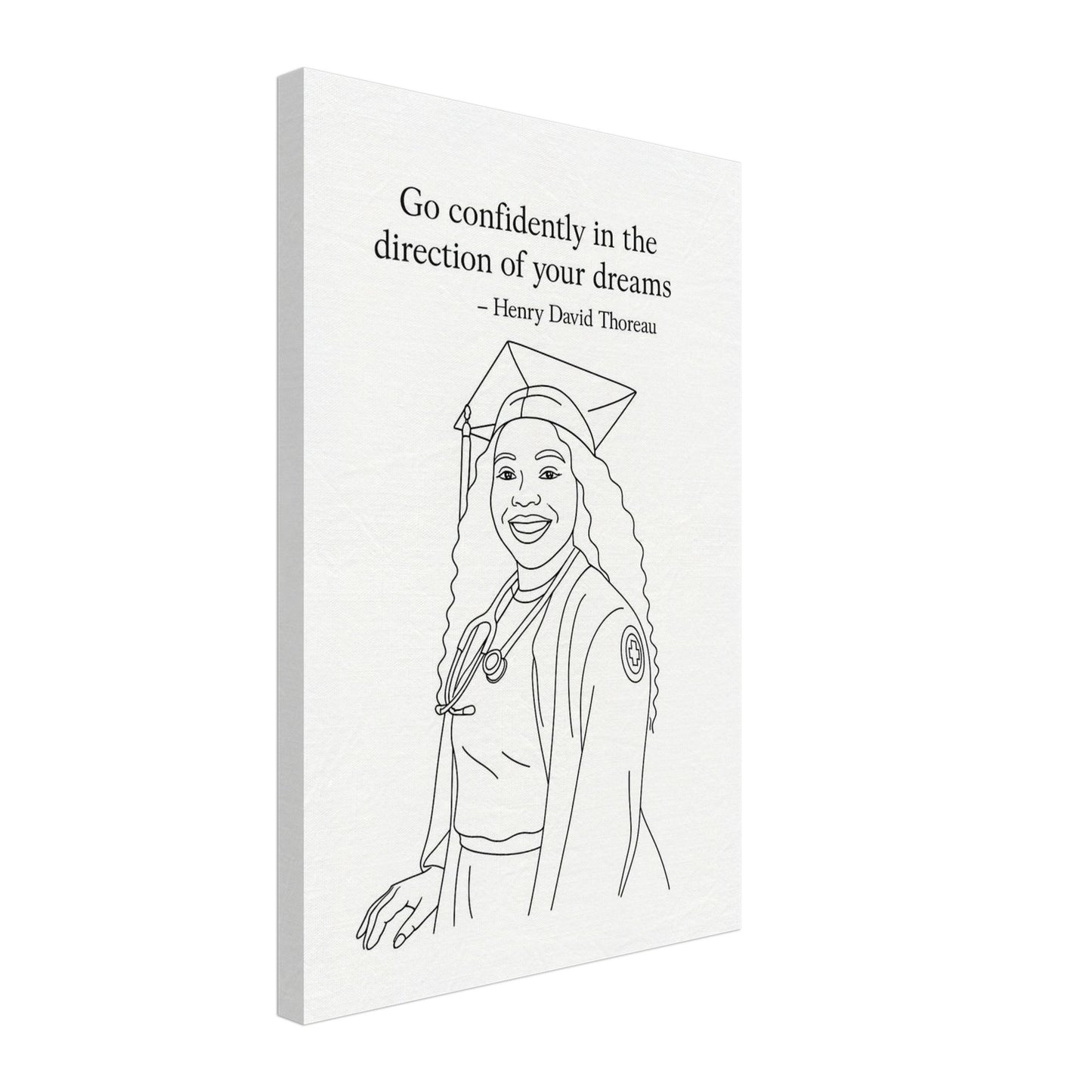 Personalized Graduation Portrait – Canvas - Masterpiece Print