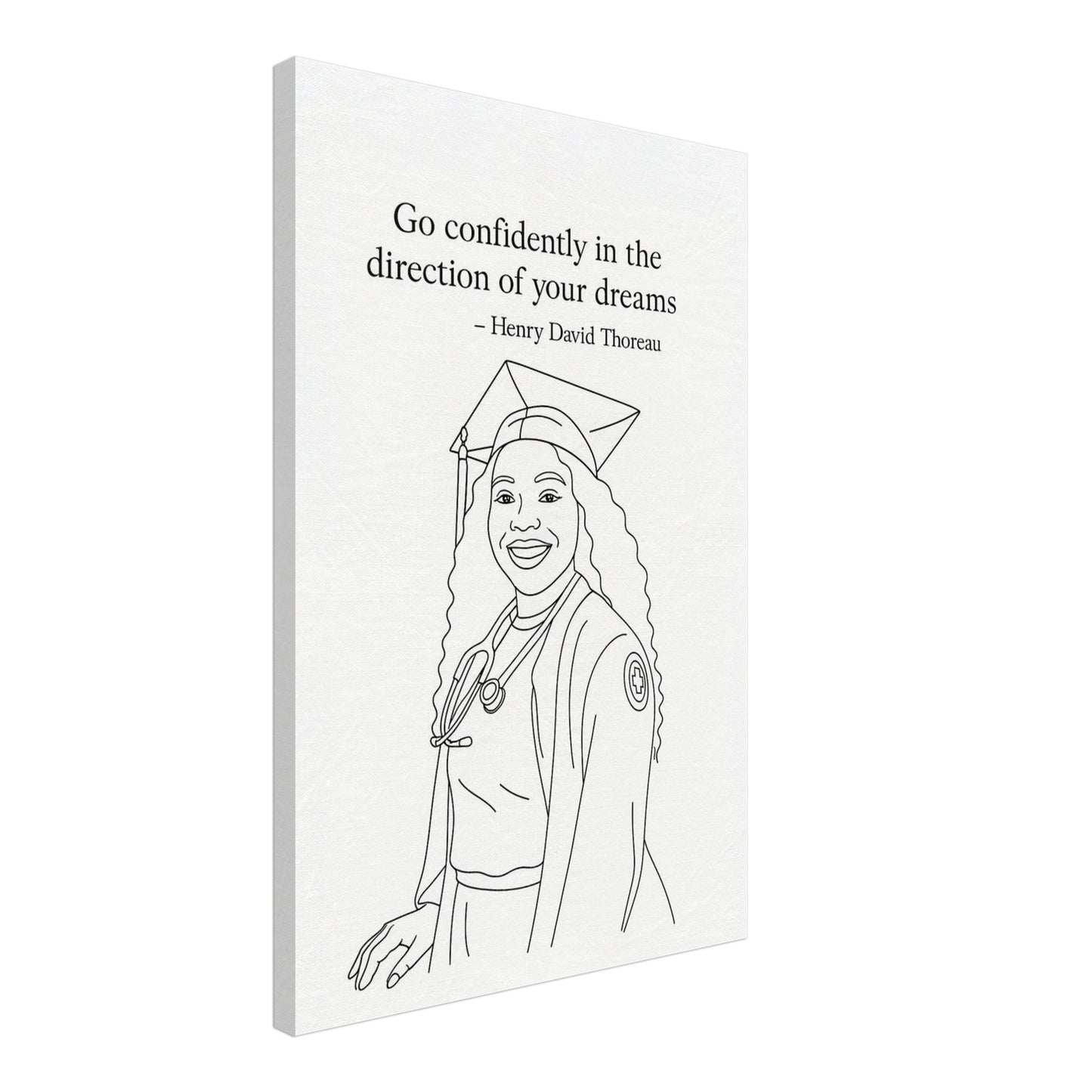 Personalized Graduation Portrait – Canvas - Masterpiece Print