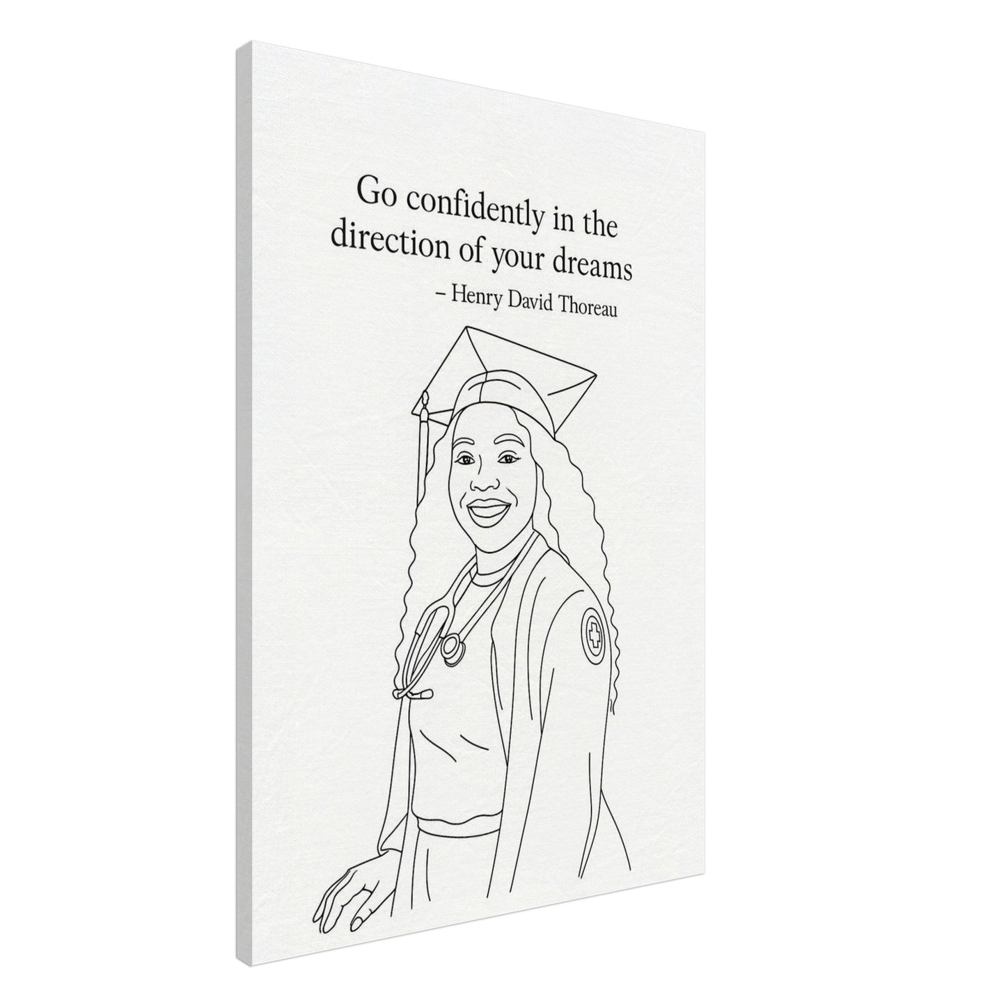 Personalized Graduation Portrait – Canvas - Masterpiece Print