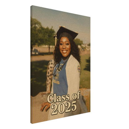 Personalized Graduation Portrait – Canvas - Masterpiece Print