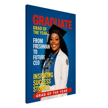 Personalized Graduation Portrait – Canvas - Masterpiece Print