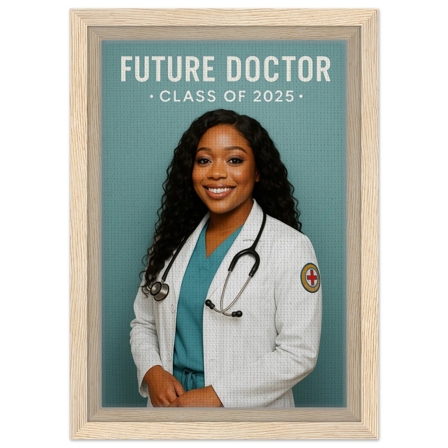 Personalized Graduation Portrait – Framed Canvas - Masterpiece Print