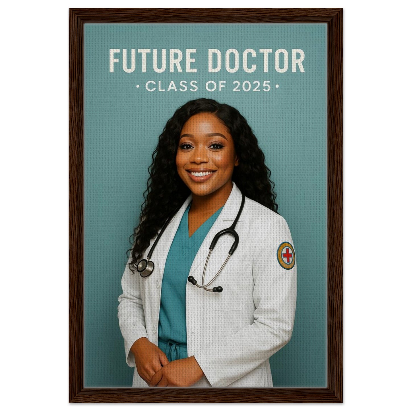 Personalized Graduation Portrait – Framed Canvas - Masterpiece Print