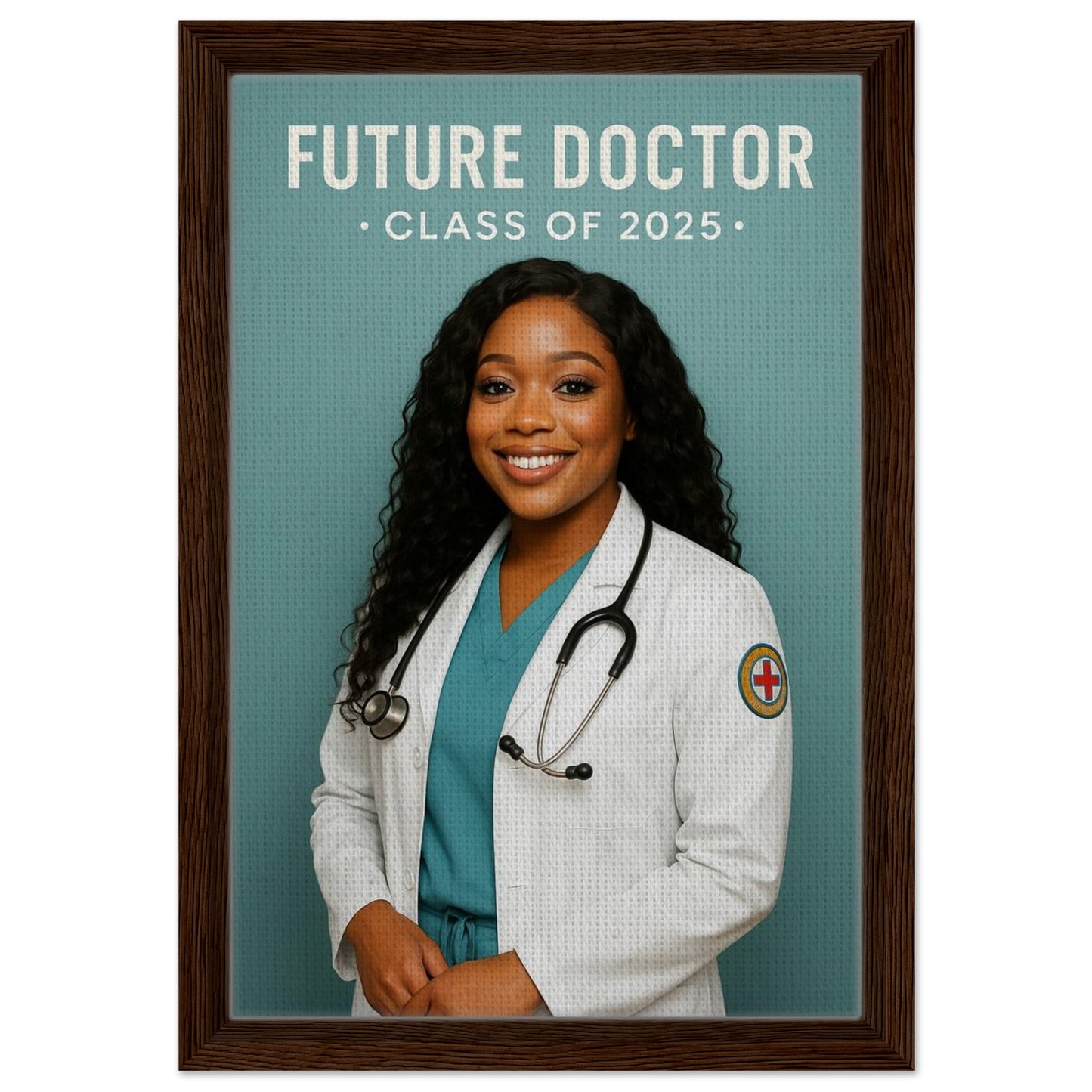 Personalized Graduation Portrait – Framed Canvas - Masterpiece Print