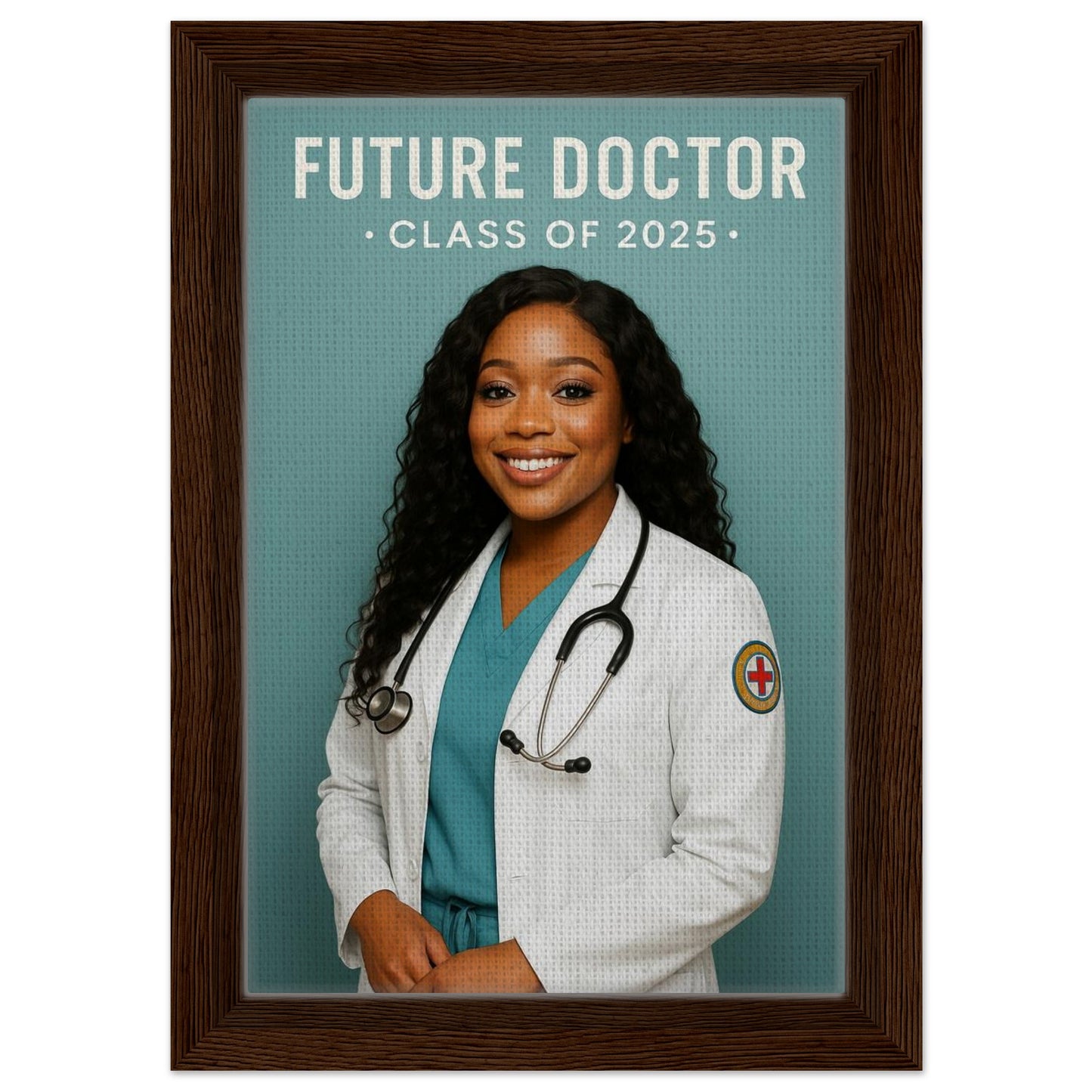 Personalized Graduation Portrait – Framed Canvas - Masterpiece Print