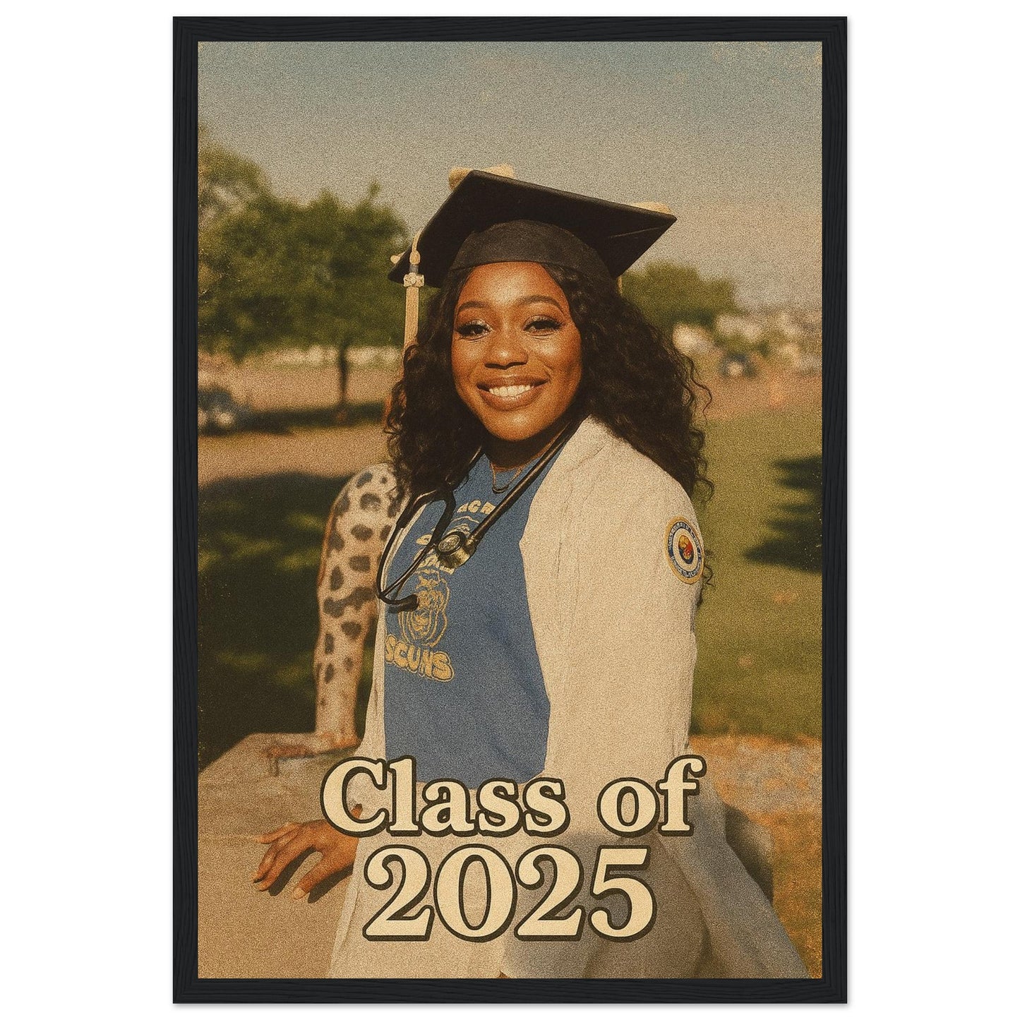 Personalized Graduation Portrait – Framed Print - Masterpiece Print