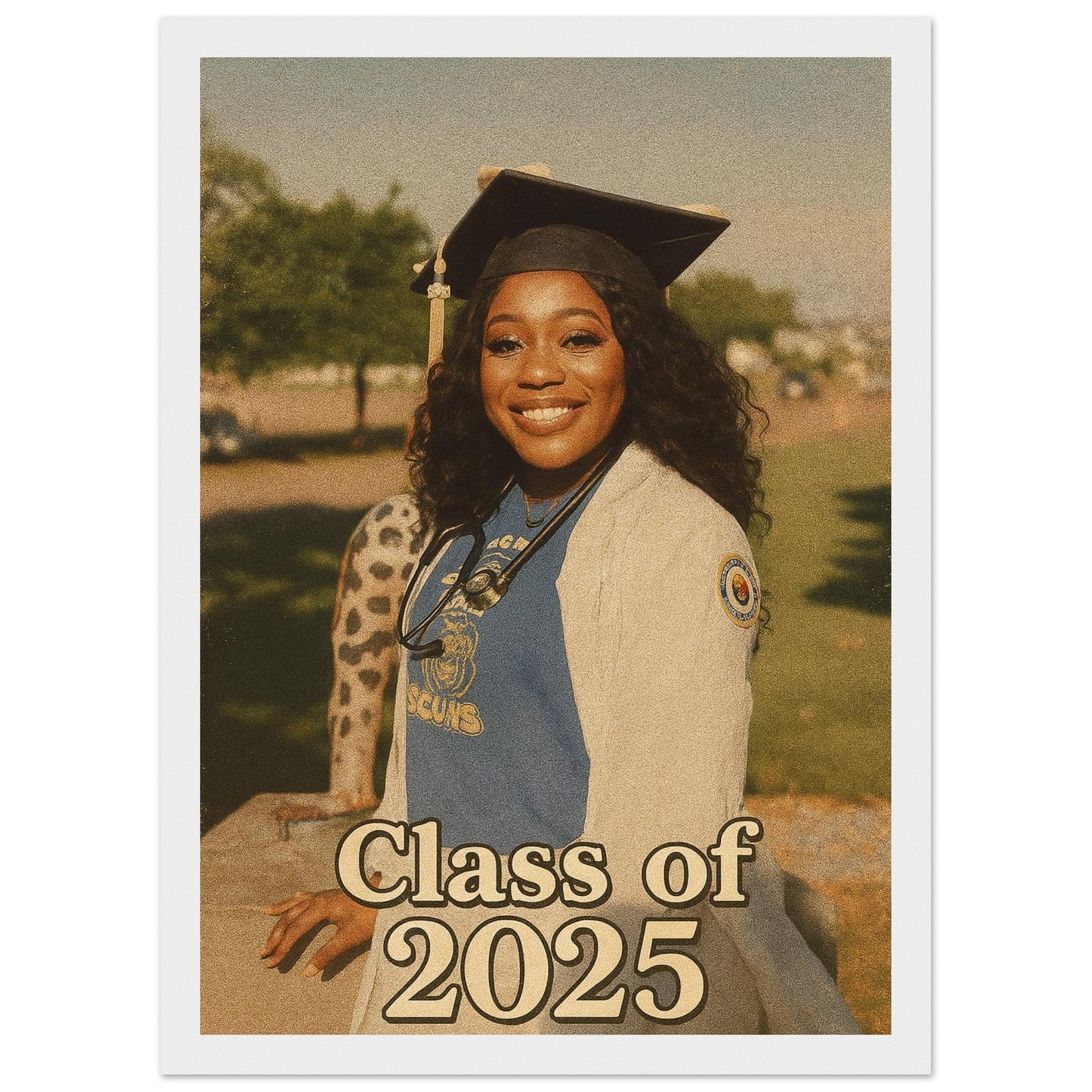 Personalized Graduation Portrait – Framed Print - Masterpiece Print