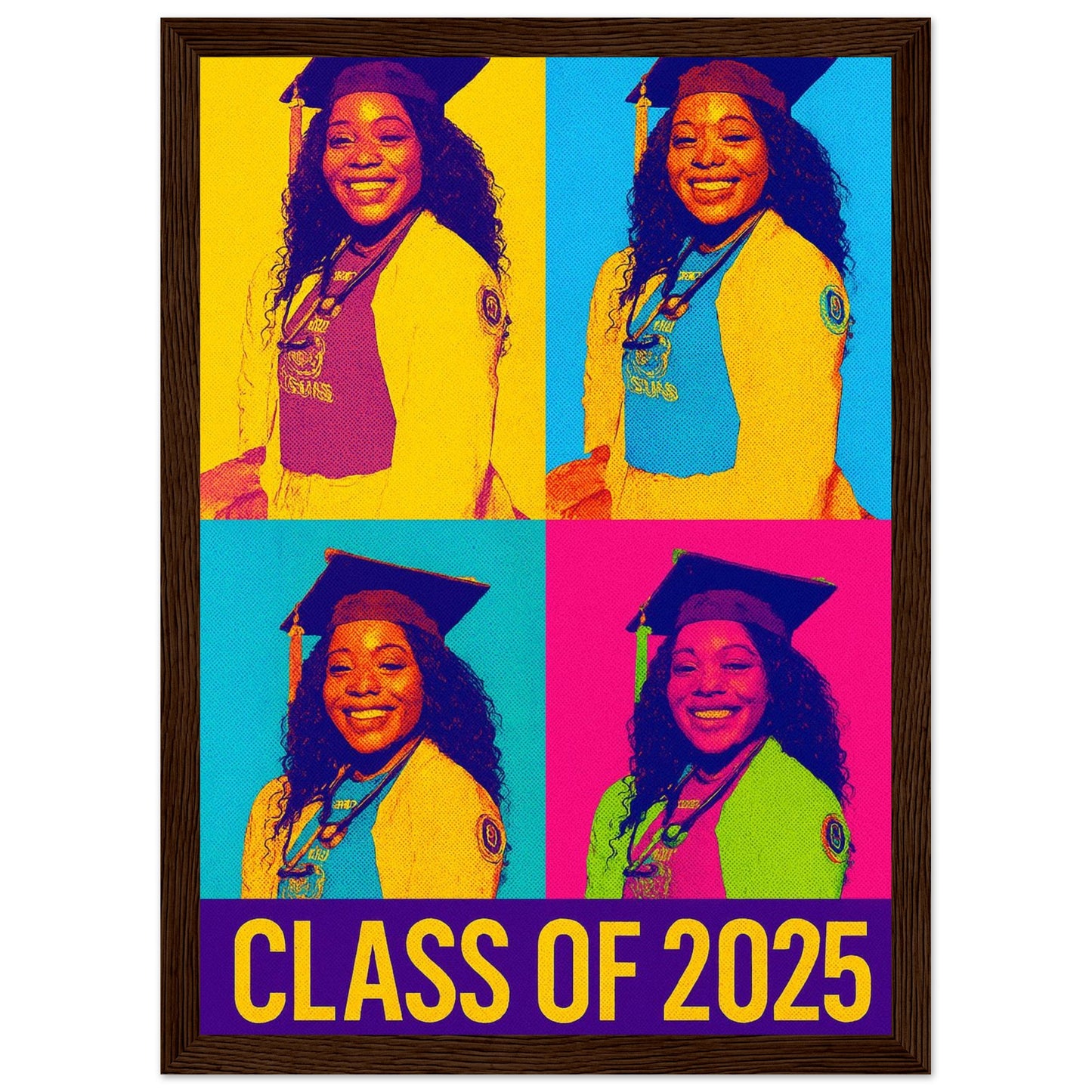 Personalized Graduation Portrait – Framed Print - Masterpiece Print