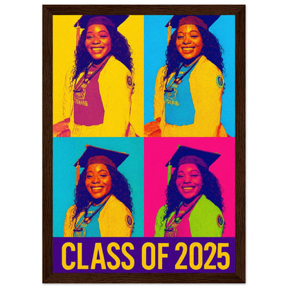 Personalized Graduation Portrait – Framed Print - Masterpiece Print