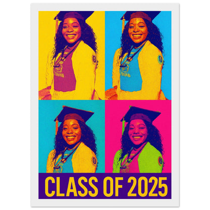 Personalized Graduation Portrait – Framed Print - Masterpiece Print