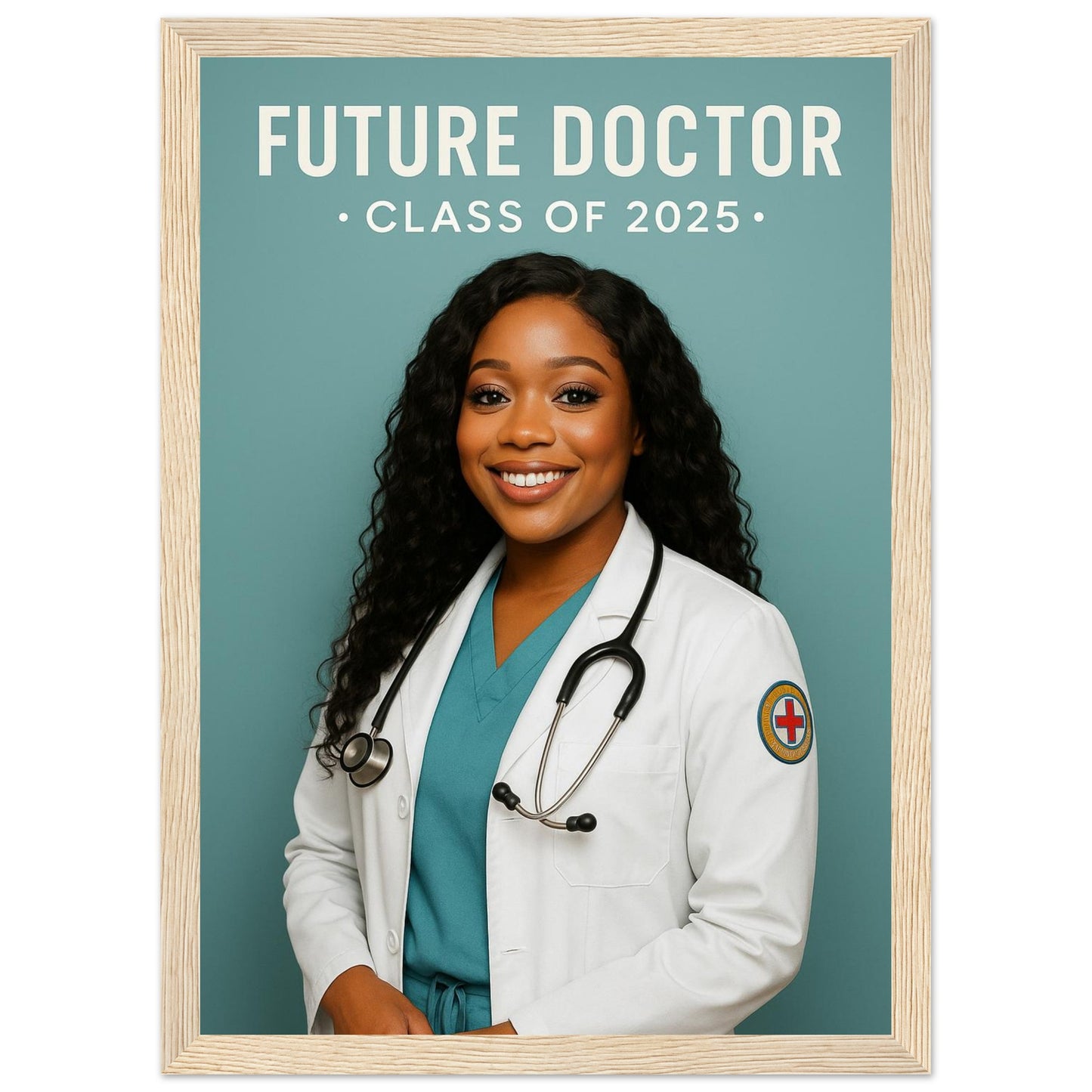 Personalized Graduation Portrait – Framed Print - Masterpiece Print