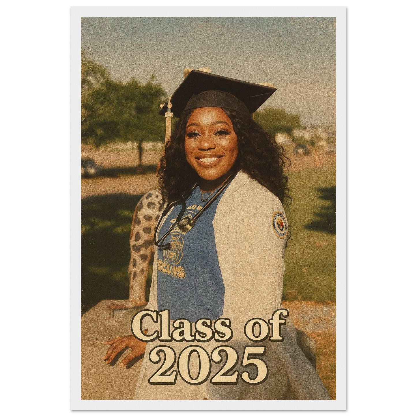 Personalized Graduation Portrait – Framed Print - Masterpiece Print