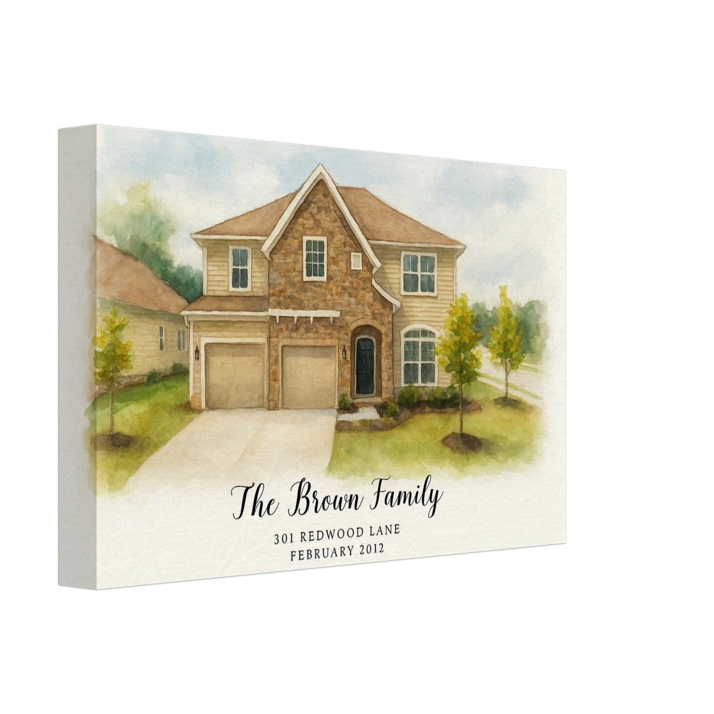 Personalized Home Portrait – Canvas - Masterpiece Print
