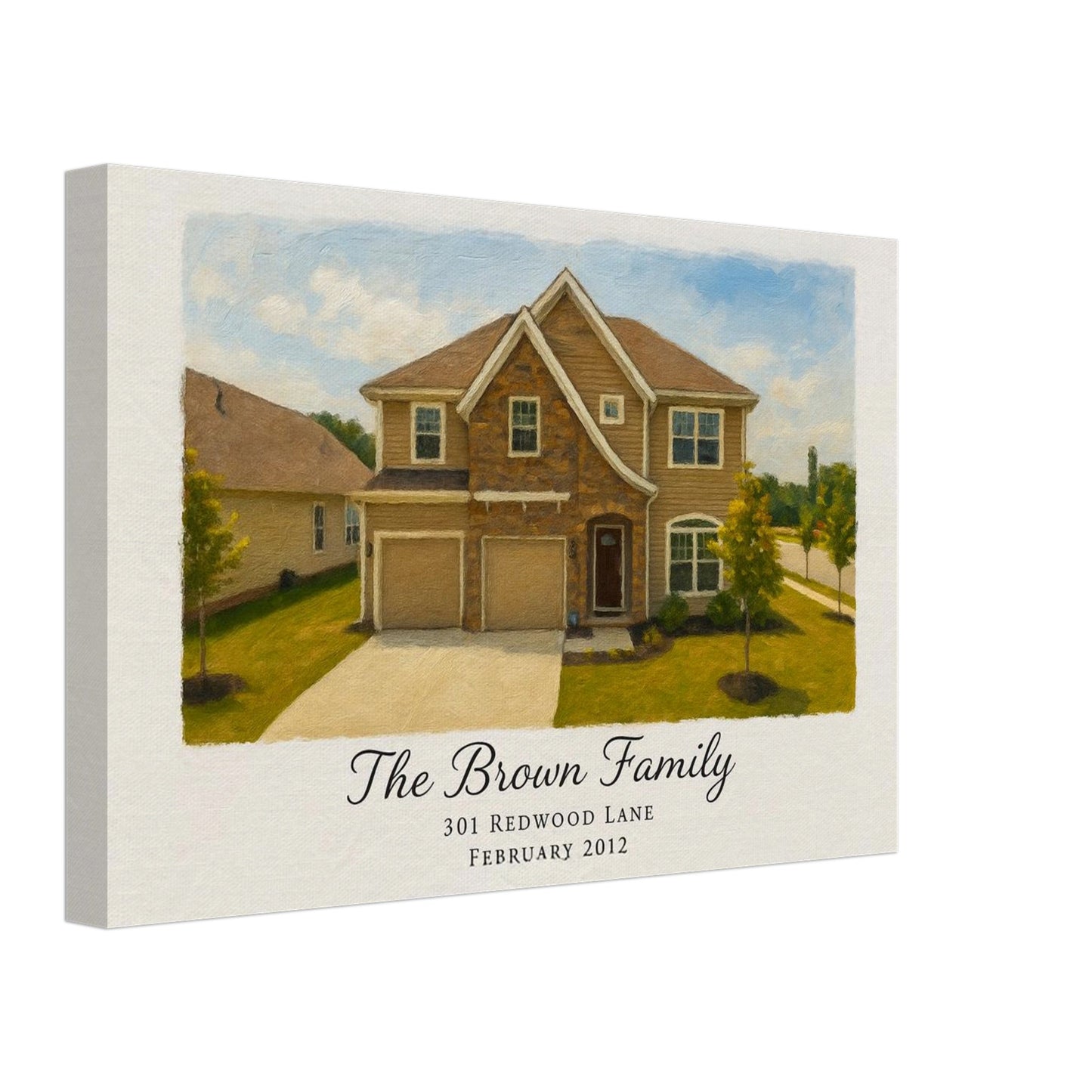 Personalized Home Portrait – Canvas - Masterpiece Print
