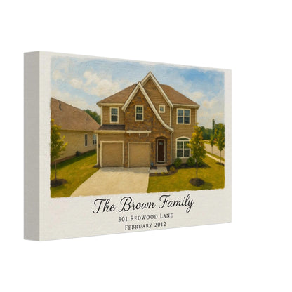 Personalized Home Portrait – Canvas - Masterpiece Print