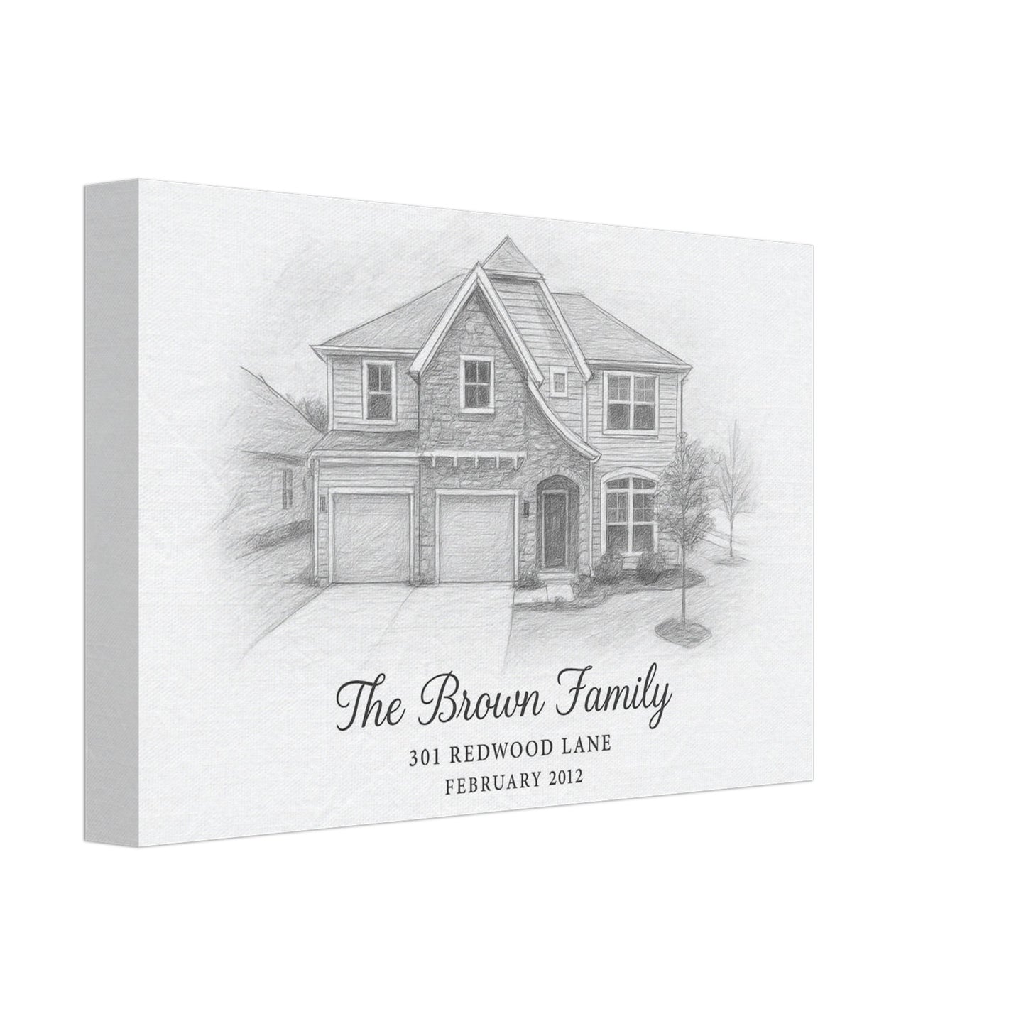 Personalized Home Portrait – Canvas - Masterpiece Print