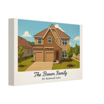 Personalized Home Portrait – Canvas - Masterpiece Print