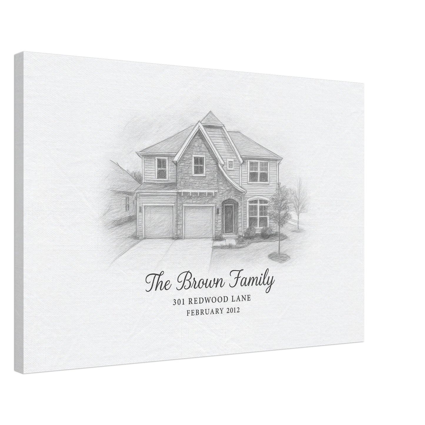 Personalized Home Portrait – Canvas - Masterpiece Print