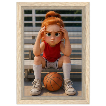 Personalized Kids Portrait – Framed Canvas - Masterpiece Print