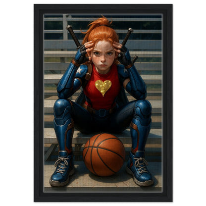 Personalized Kids Portrait – Framed Canvas - Masterpiece Print