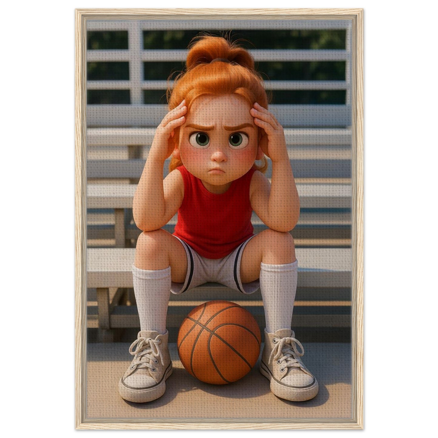 Personalized Kids Portrait – Framed Canvas - Masterpiece Print