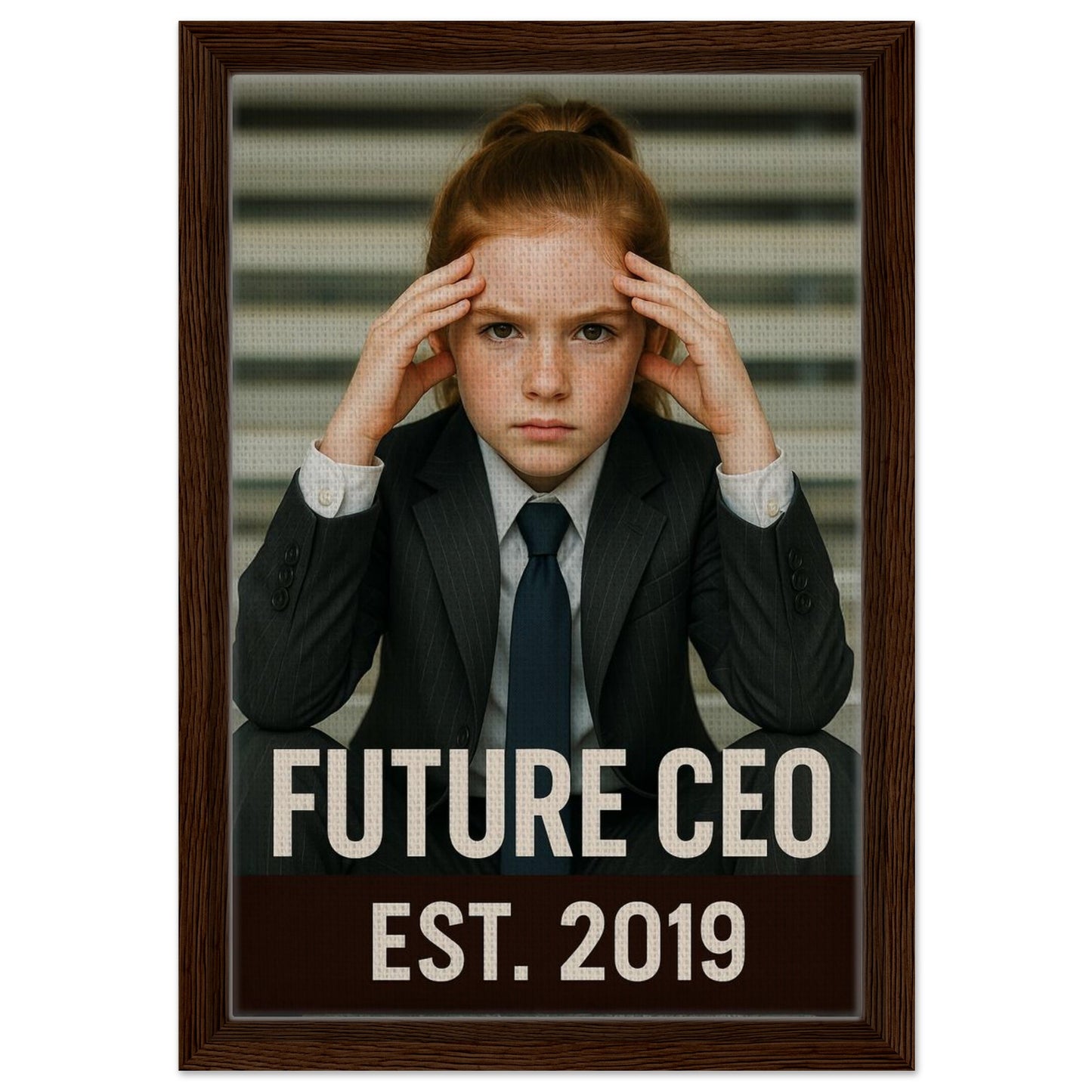 Personalized Kids Portrait – Framed Canvas - Masterpiece Print