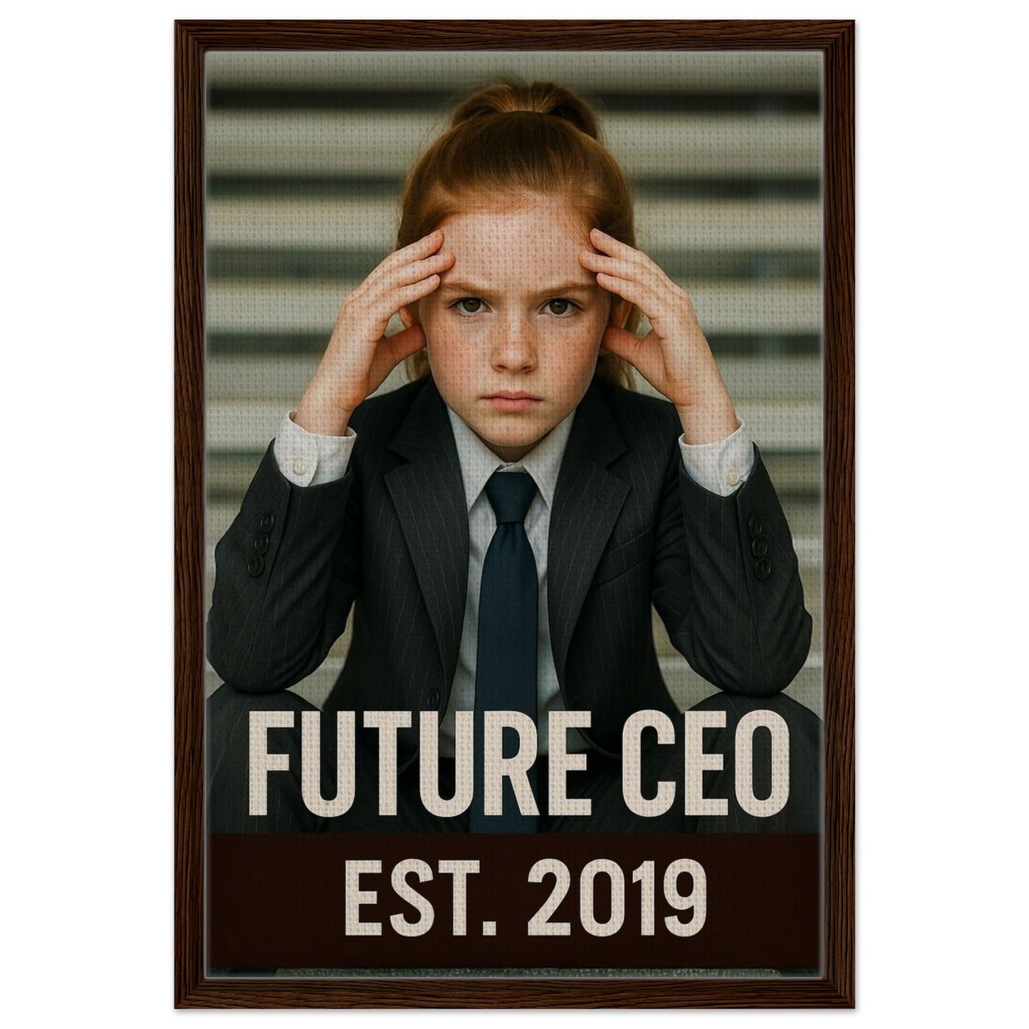 Personalized Kids Portrait – Framed Canvas - Masterpiece Print