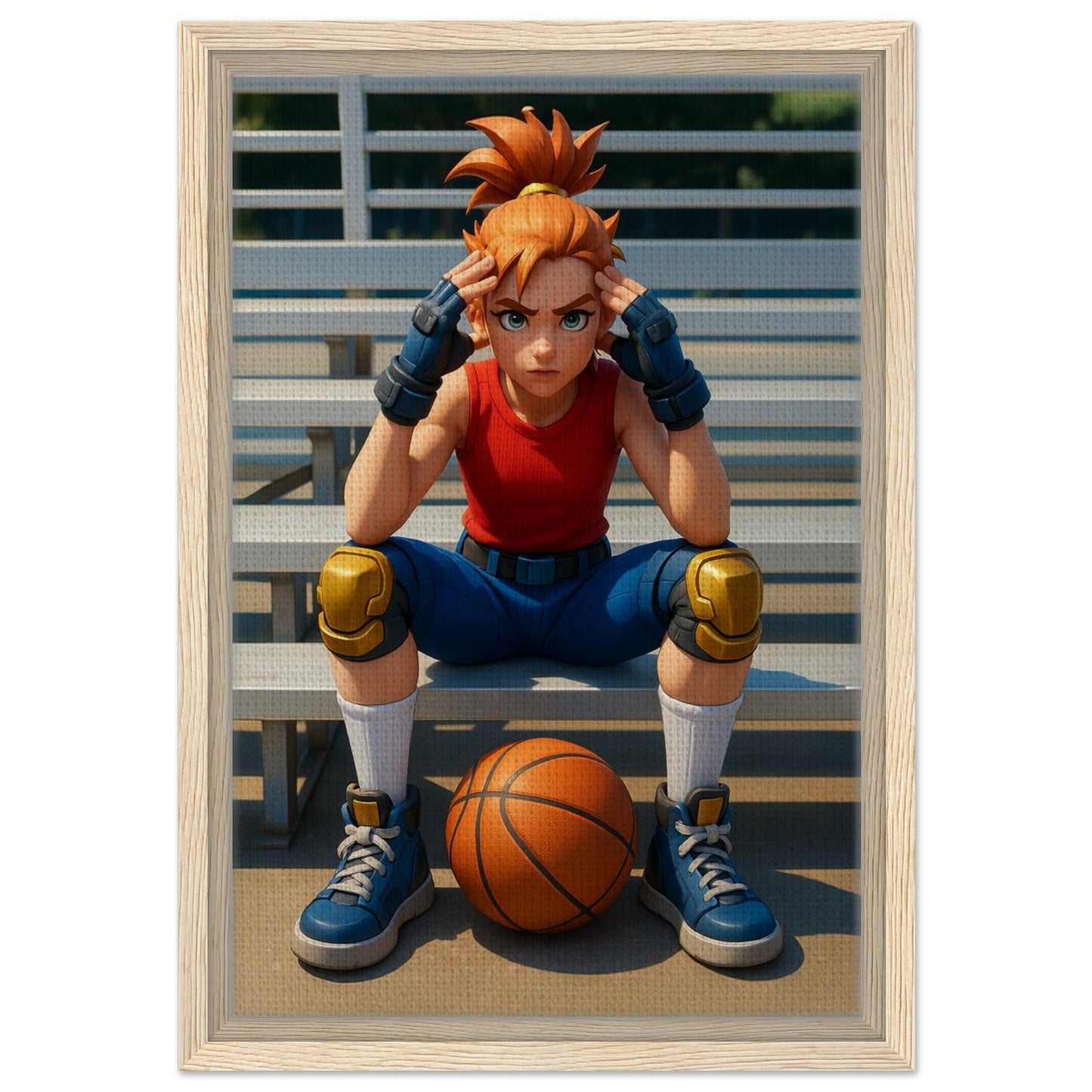 Personalized Kids Portrait – Framed Canvas - Masterpiece Print