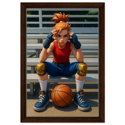 Personalized Kids Portrait – Framed Canvas - Masterpiece Print