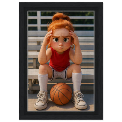 Personalized Kids Portrait – Framed Canvas - Masterpiece Print