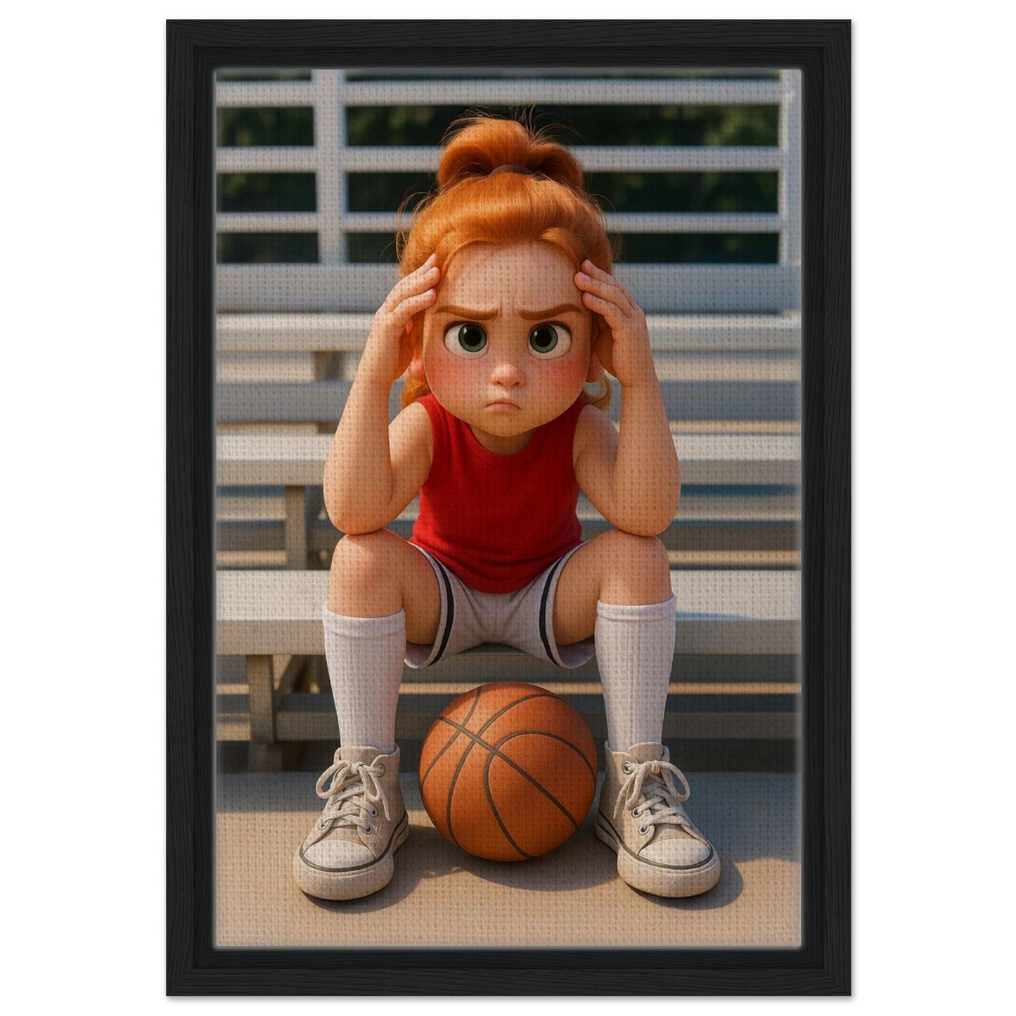 Personalized Kids Portrait – Framed Canvas - Masterpiece Print