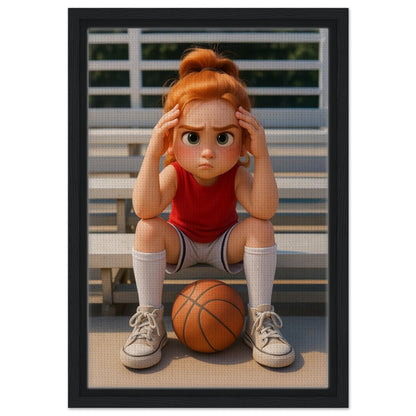 Personalized Kids Portrait – Framed Canvas - Masterpiece Print