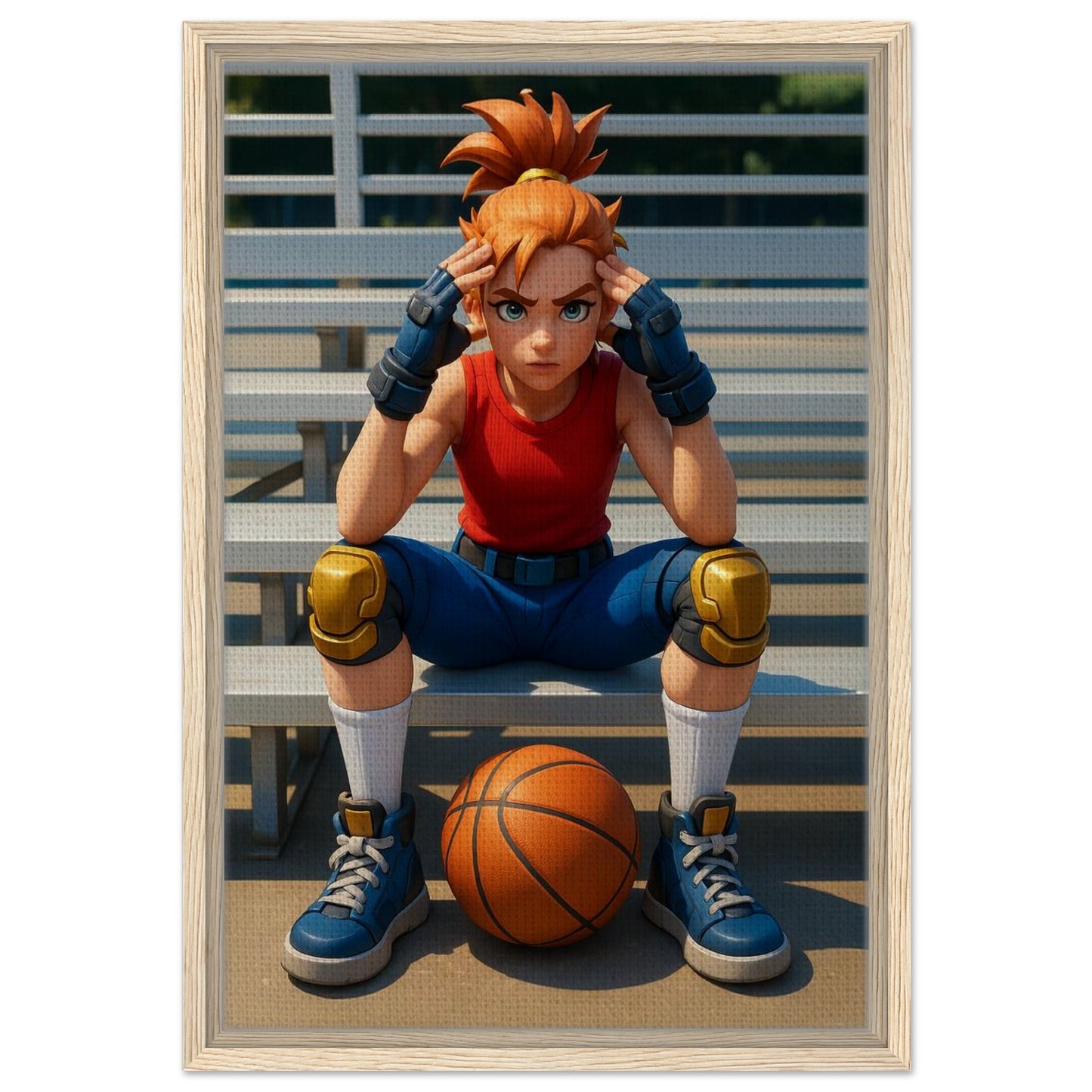 Personalized Kids Portrait – Framed Canvas - Masterpiece Print