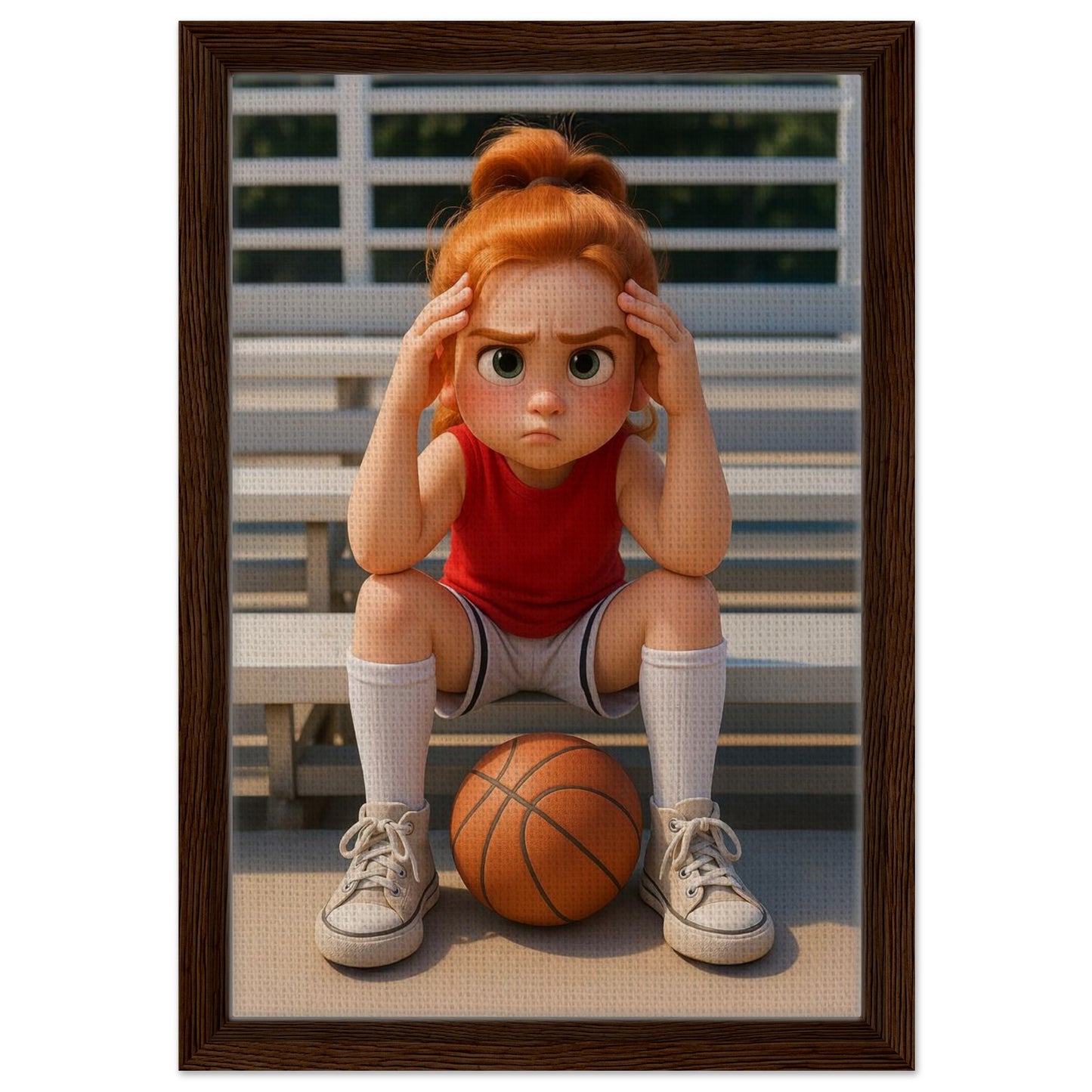 Personalized Kids Portrait – Framed Canvas - Masterpiece Print