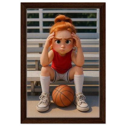 Personalized Kids Portrait – Framed Canvas - Masterpiece Print