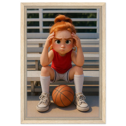 Personalized Kids Portrait – Framed Canvas - Masterpiece Print