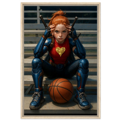 Personalized Kids Portrait – Framed Canvas - Masterpiece Print