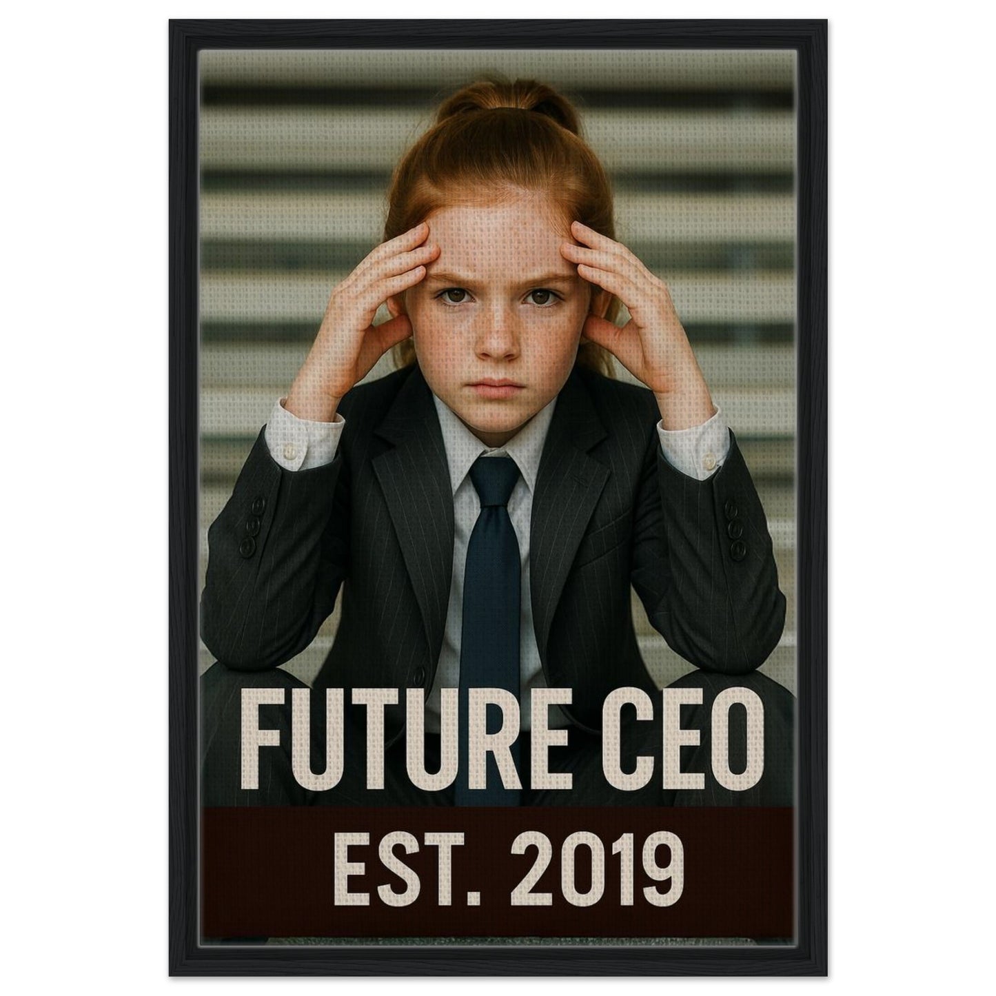 Personalized Kids Portrait – Framed Canvas - Masterpiece Print