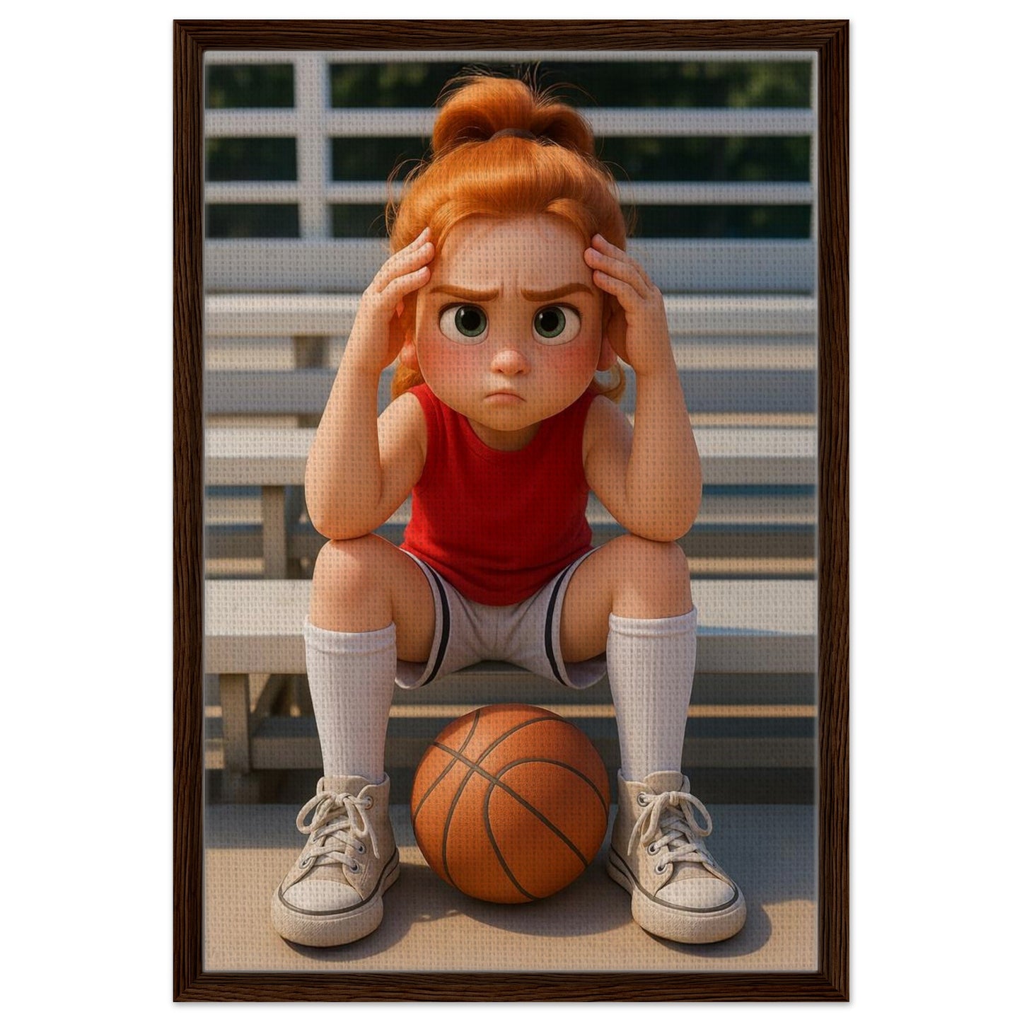 Personalized Kids Portrait – Framed Canvas - Masterpiece Print