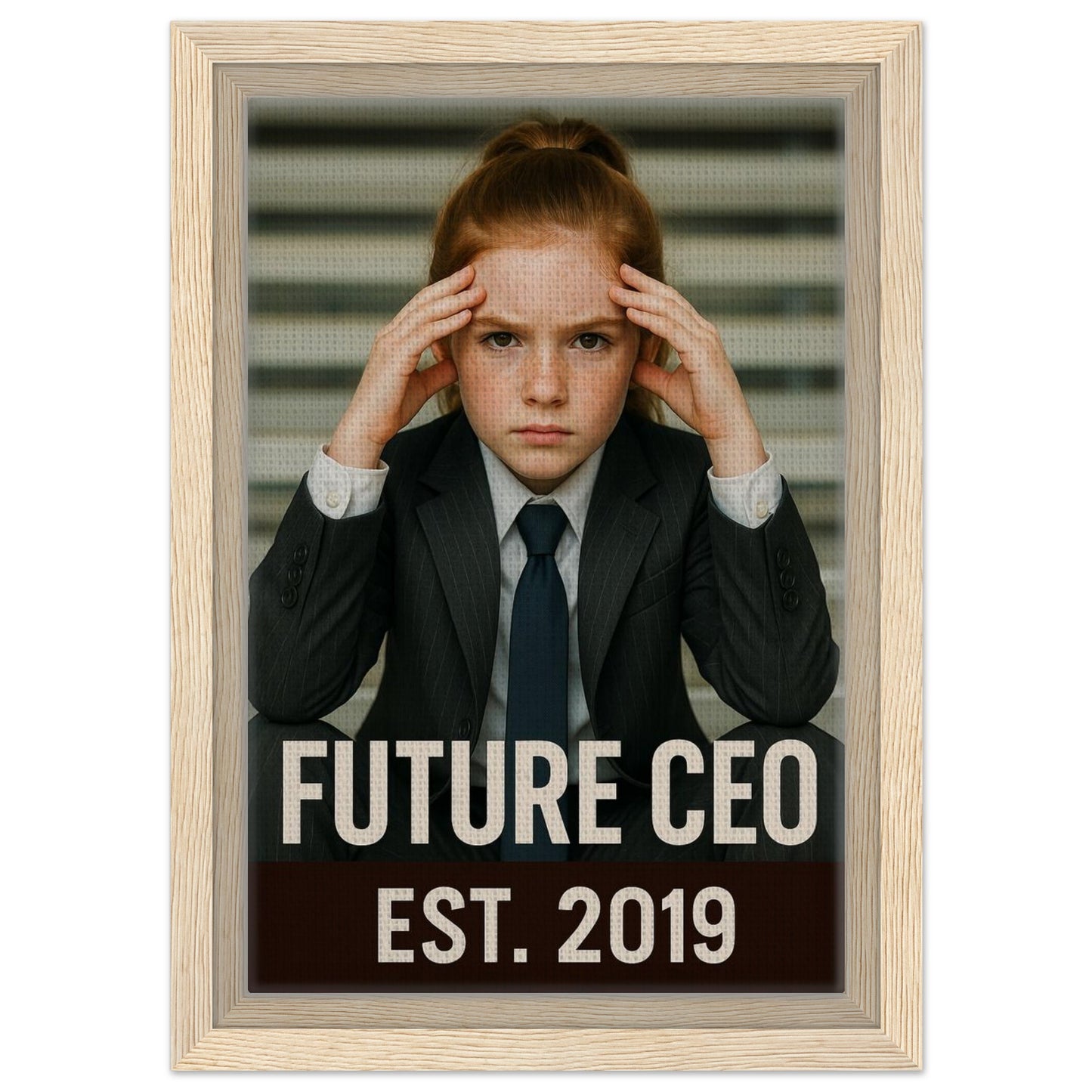 Personalized Kids Portrait – Framed Canvas - Masterpiece Print