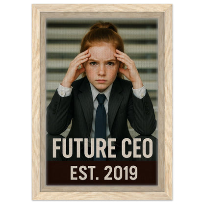 Personalized Kids Portrait – Framed Canvas - Masterpiece Print