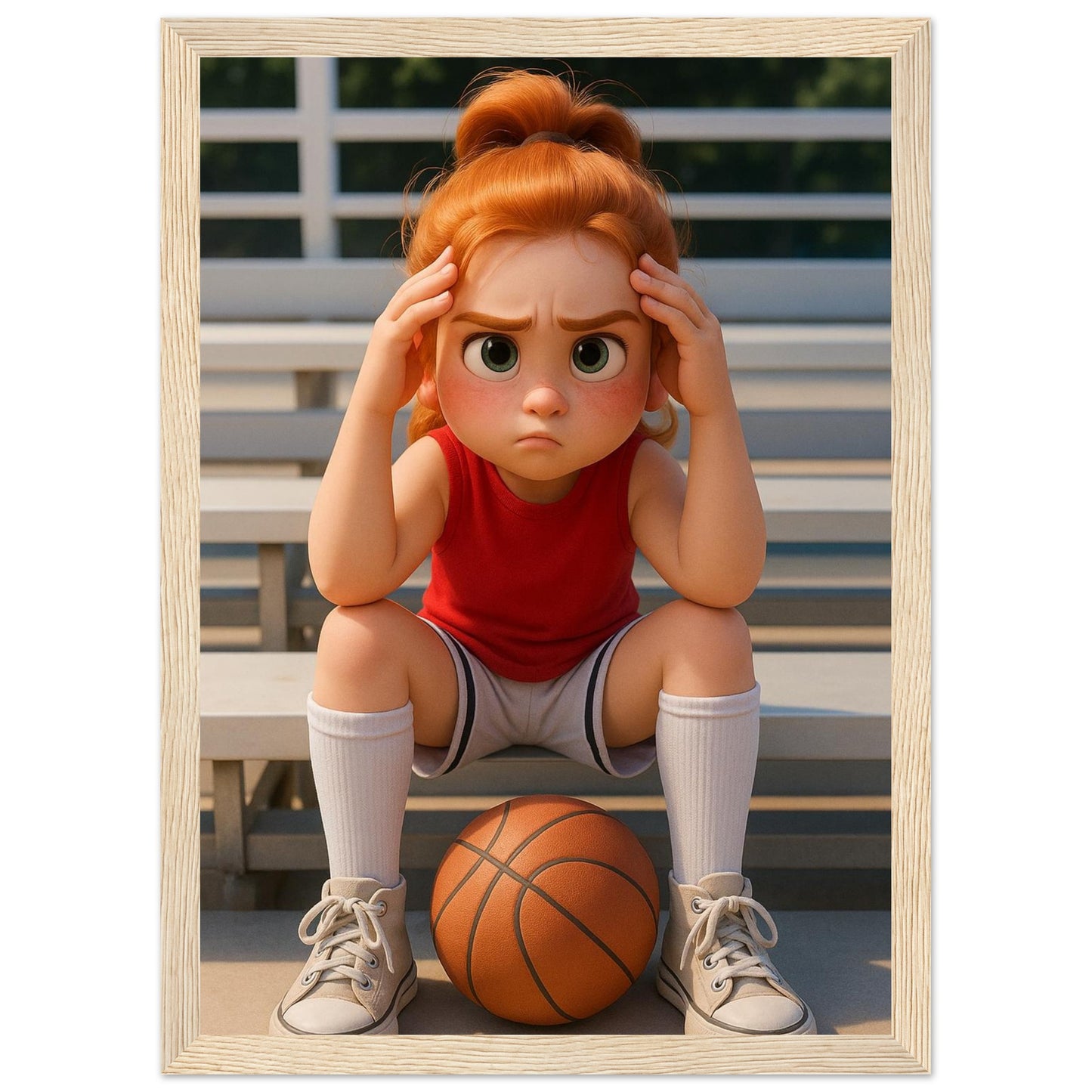 Personalized Kids Portrait – Framed Print - Masterpiece Print