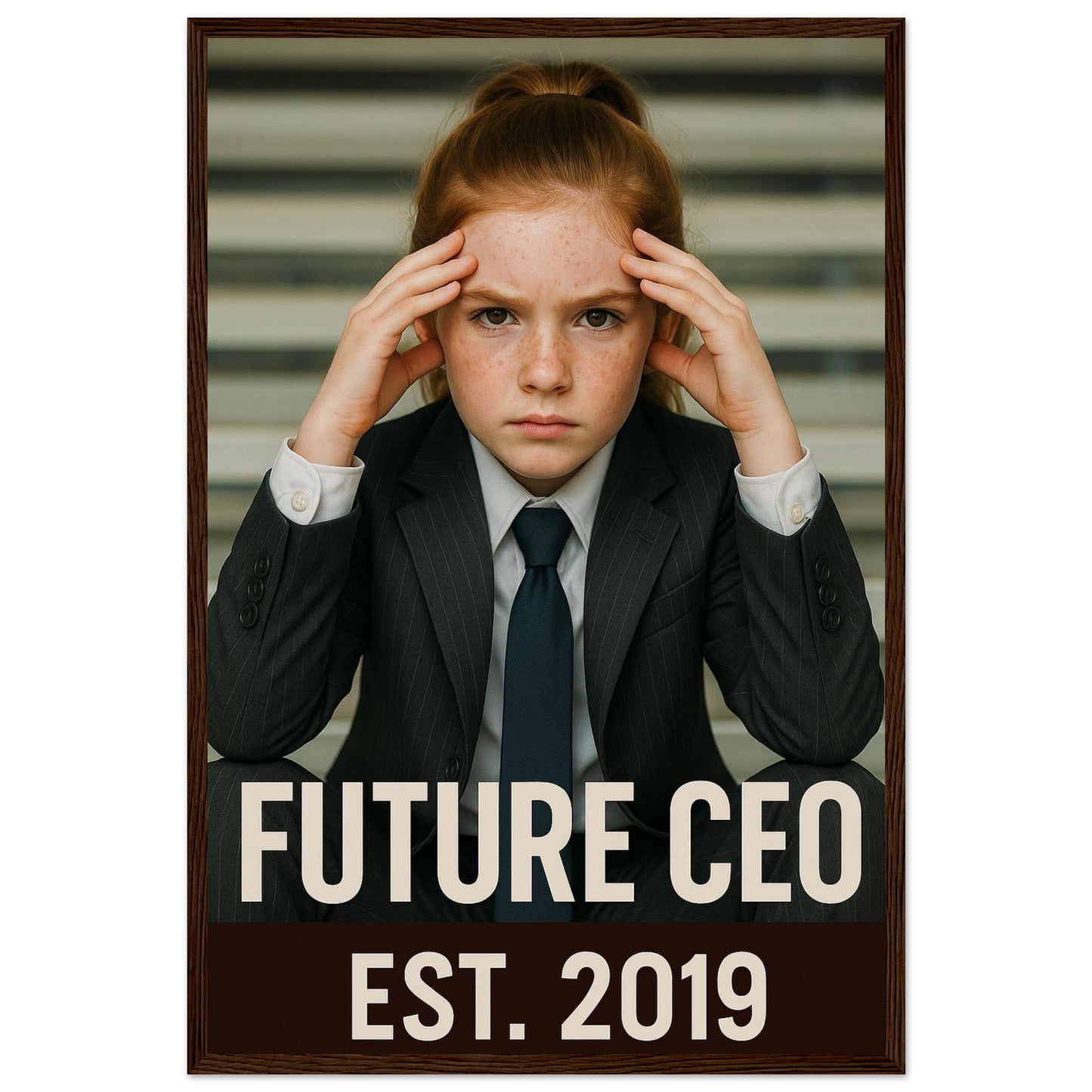 Personalized Kids Portrait – Framed Print - Masterpiece Print