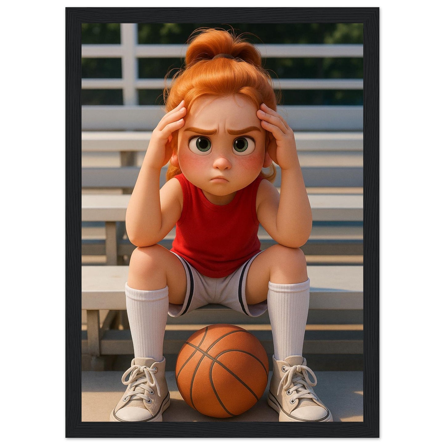 Personalized Kids Portrait – Framed Print - Masterpiece Print