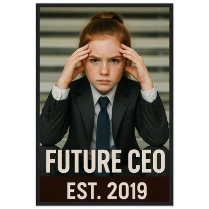 Personalized Kids Portrait – Framed Print - Masterpiece Print