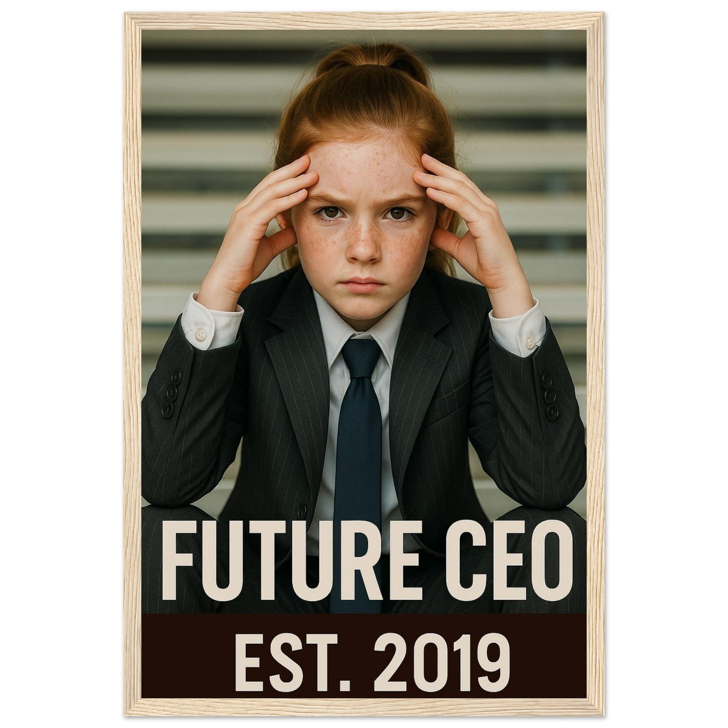 Personalized Kids Portrait – Framed Print - Masterpiece Print